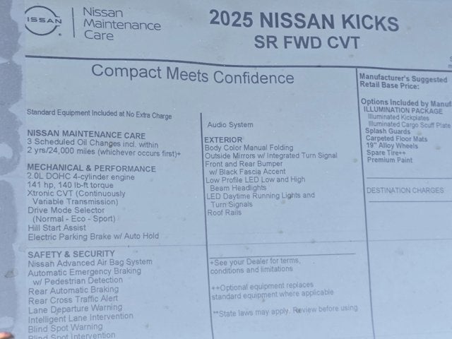 2025 Nissan Kicks SR