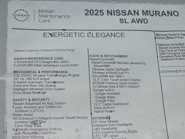2025 Nissan Murano SL