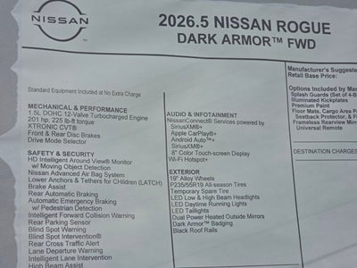 2026 Nissan Rogue Dark Armor