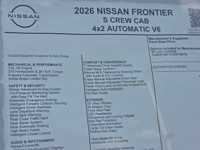 2026 Nissan Frontier S