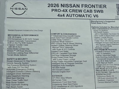 2026 Nissan Frontier PRO-4X