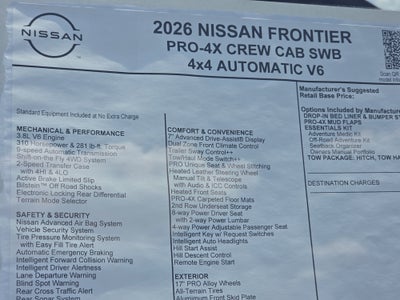 2026 Nissan Frontier PRO-4X