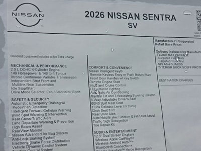 2026 Nissan Sentra SV