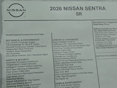 2026 Nissan Sentra SR