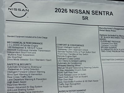 2026 Nissan Sentra SR