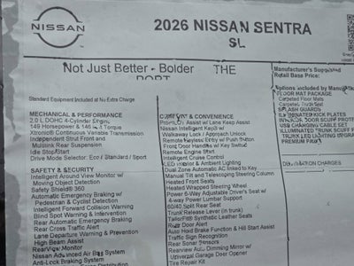 2026 Nissan Sentra SL