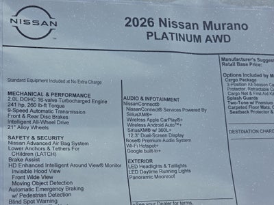 2026 Nissan Murano Platinum