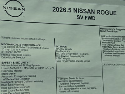 2026 Nissan Rogue SV