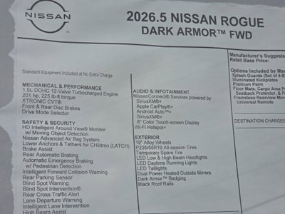 2026 Nissan Rogue Dark Armor
