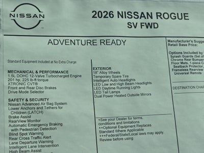 2026 Nissan Rogue SV