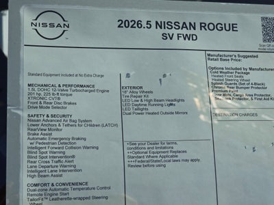 2026 Nissan Rogue SV