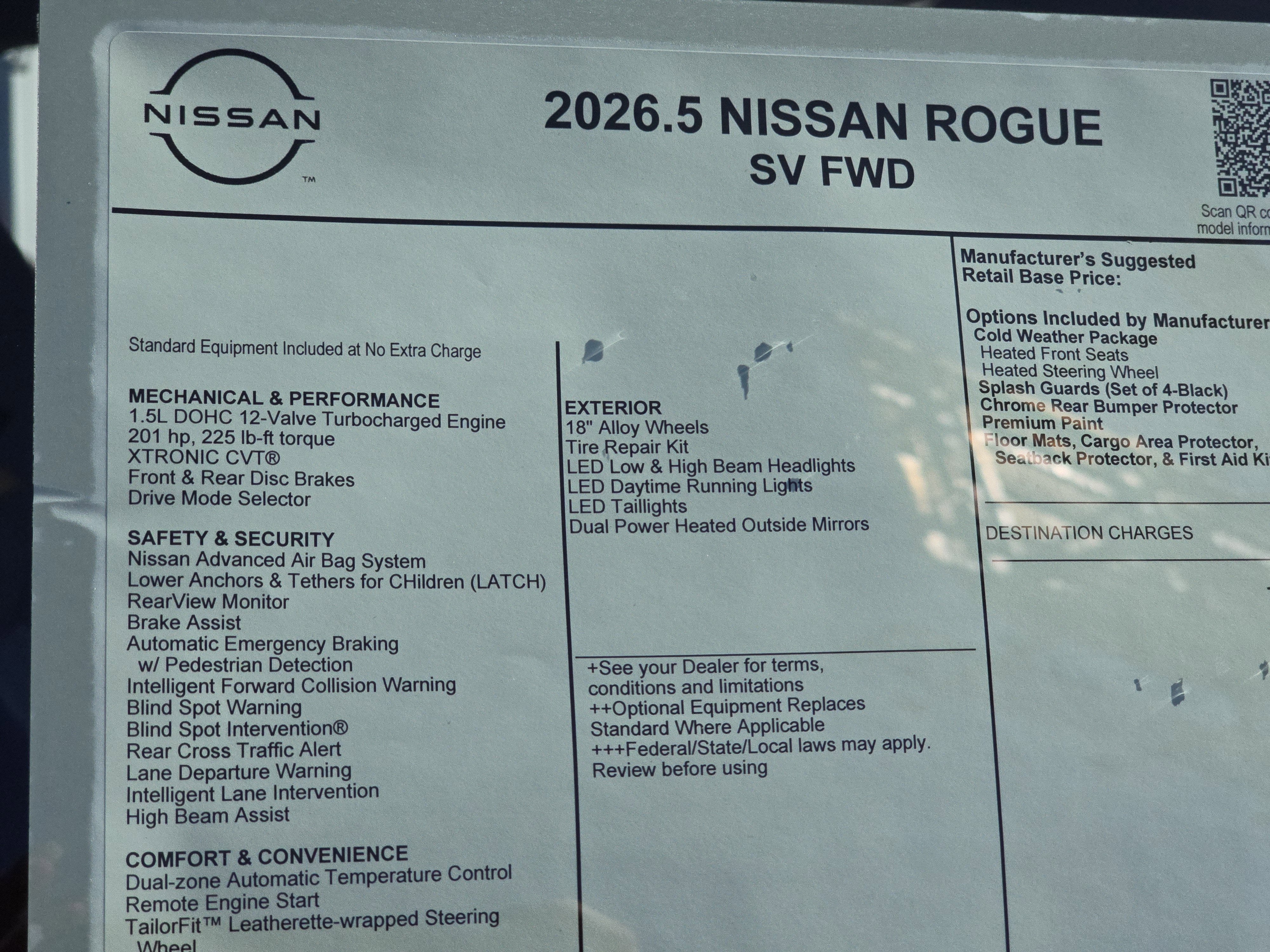 2026 Nissan Rogue SV