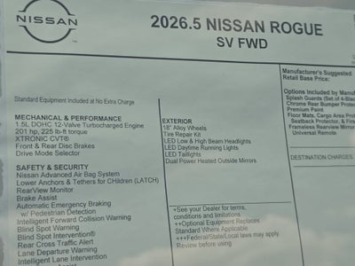 2026 Nissan Rogue SV