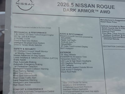 2026 Nissan Rogue Dark Armor