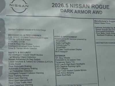 2026 Nissan Rogue Dark Armor