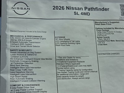 2026 Nissan Pathfinder SL