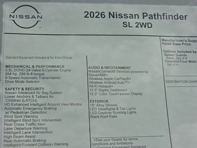 2026 Nissan Pathfinder SL