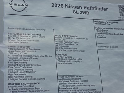 2026 Nissan Pathfinder SL
