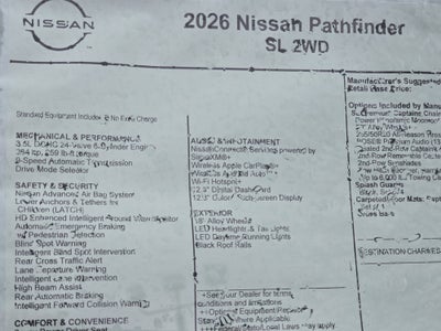 2026 Nissan Pathfinder SL
