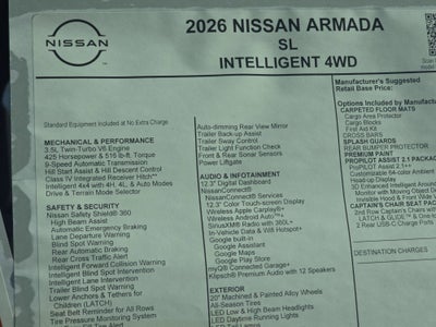 2026 Nissan Armada SL