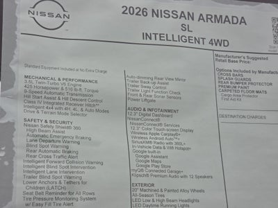2026 Nissan Armada SL