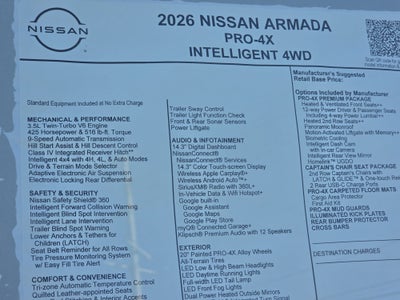 2026 Nissan Armada PRO-4X