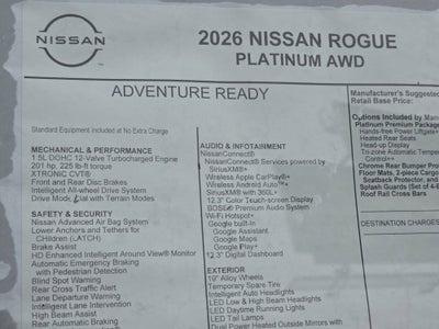 2026 Nissan Rogue Platinum